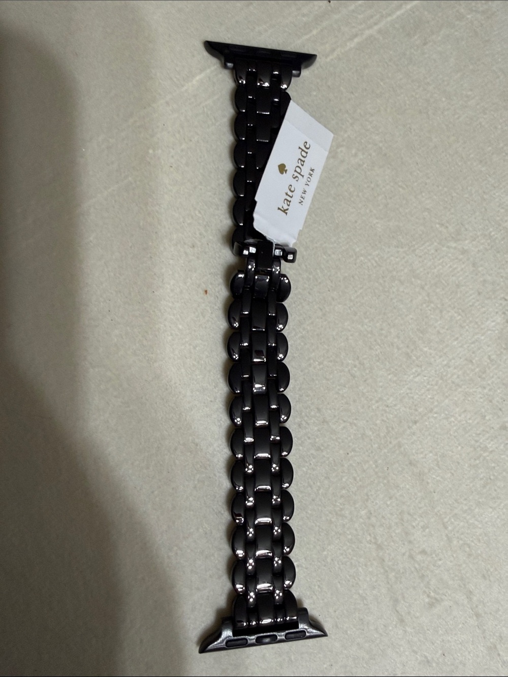 Kate Spade Black Metal Link Apple Watch Band 38mm